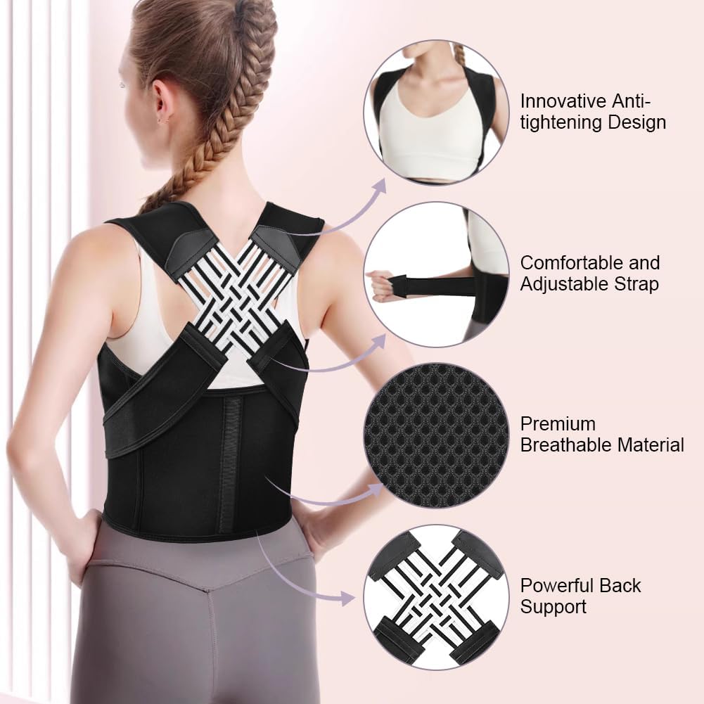 Ceinture correctrice de posture pour le dos et les épaules unisexe
