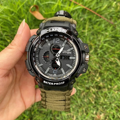 Montre Tactique Multifonction – Élégance & Performance Outdoor