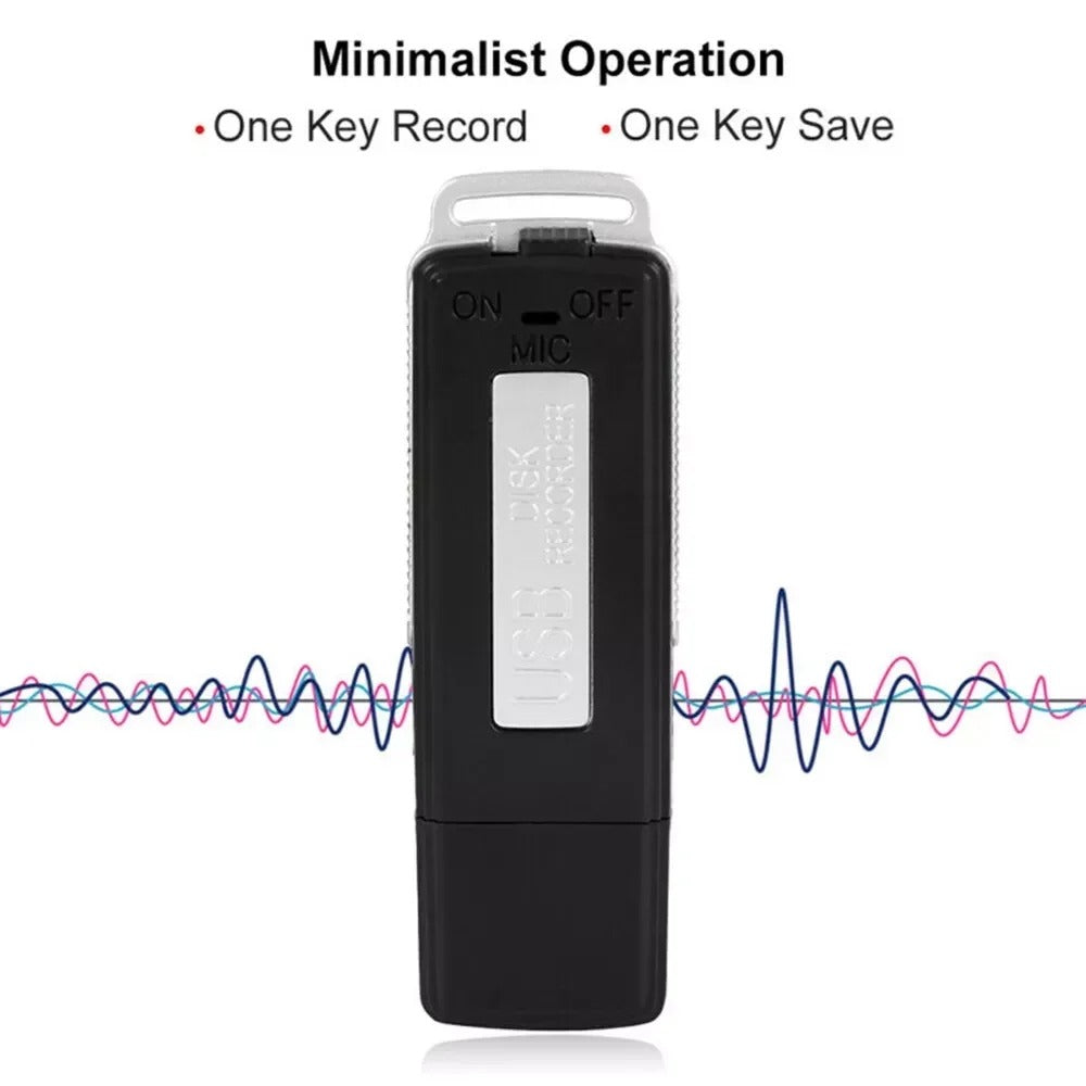 Clé USB Enregistreur Vocal Numérique 8 Go – Discrète & Haute Qualité