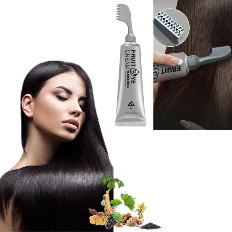 Crème Colorante Naturelle aux Fruits Noirs – Couleur Intense & Soins Capillaires