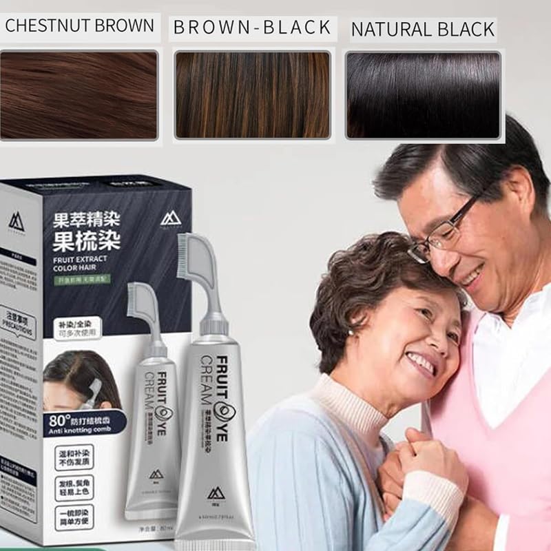 Crème Colorante Naturelle aux Fruits Noirs – Couleur Intense & Soins Capillaires