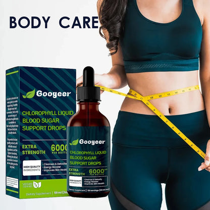 Gouttes de chlorophylle pour la detoxification et le soin du foie