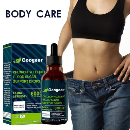 Gouttes de chlorophylle pour la detoxification et le soin du foie